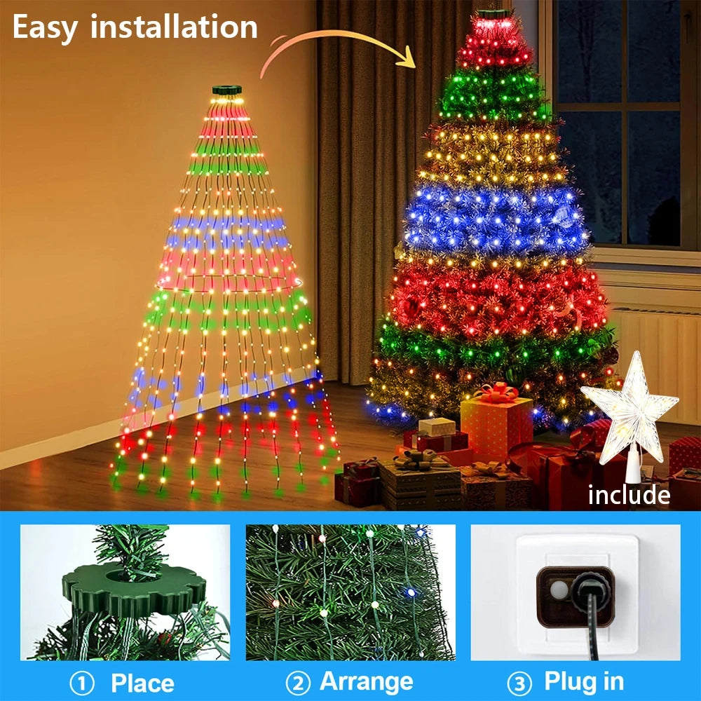 Smart RGBIC Christmas Tree Lights