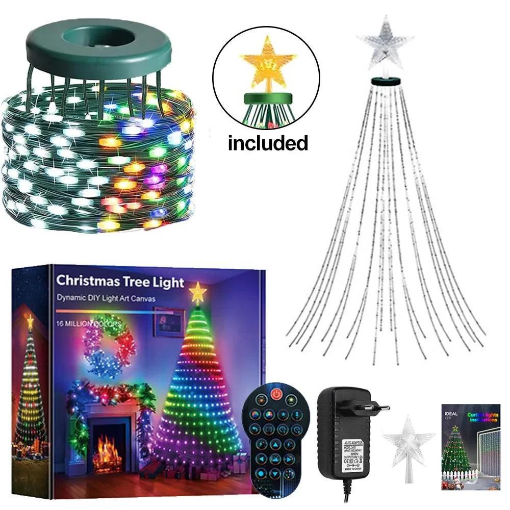 Smart RGBIC Christmas Tree Lights