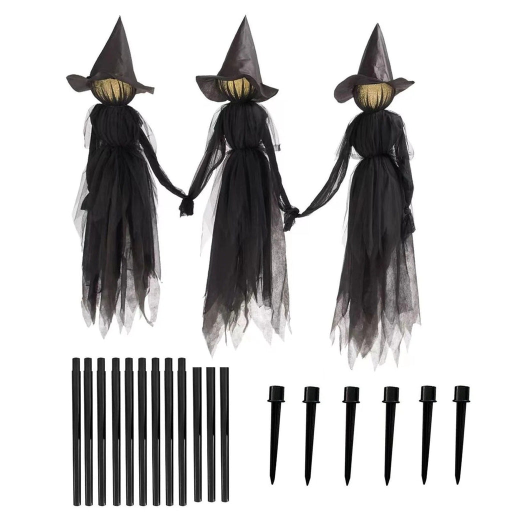 Brujas Colgantes con Luz y Sonido Activado por Voz